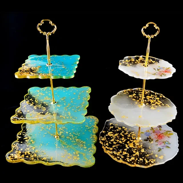 

Ins Style Dessert Serving Tray Epoxy Resin Silicone Mold For DIY