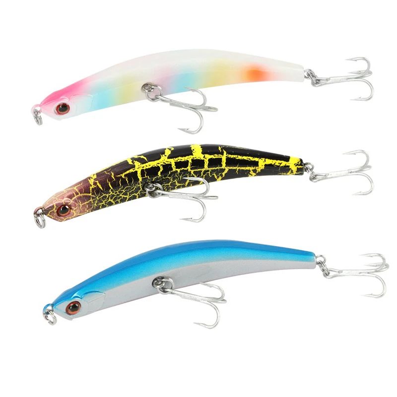 

Bent Minnow Dying Fishing Lure Hard Plastic Wobbler Floating bent fishing lure Bait