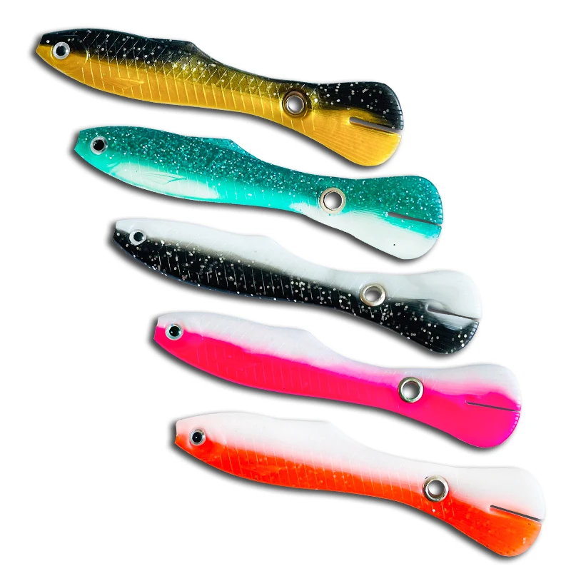 

5pcs/bag Saltwater Fishing Simulation Loach Soft Bait 10cm/5g 7.7cm/3g Slow Sinking Bionic Fishing Bait lure