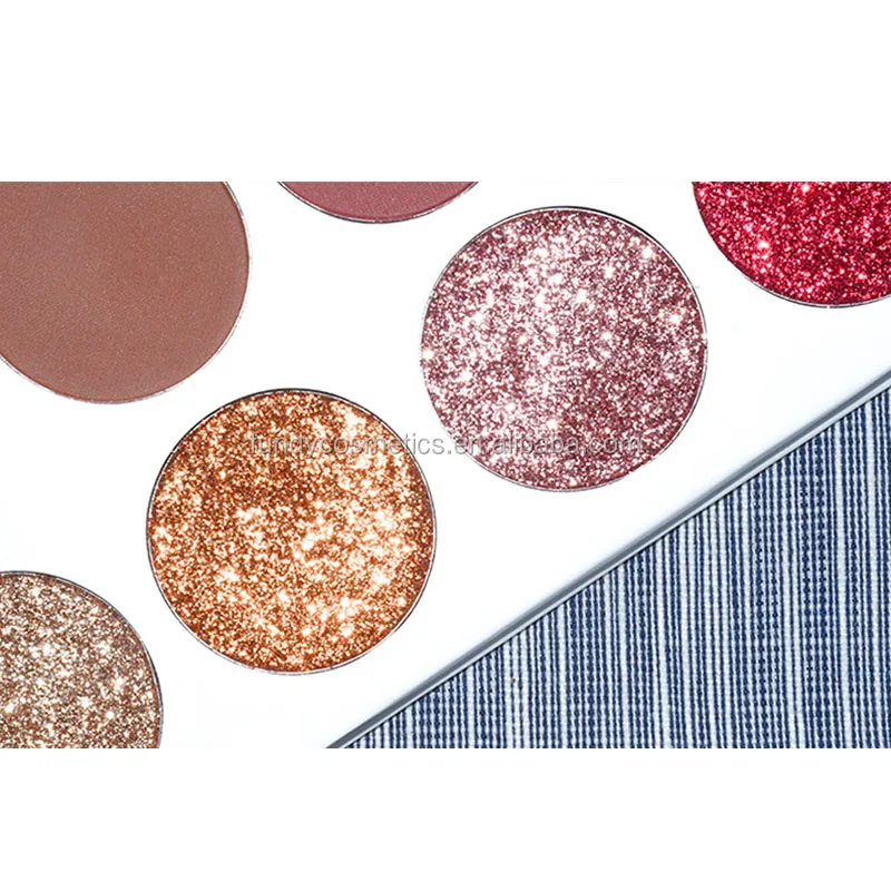 

Private Label Long Lasting glitter 10 color eyeshadow makeup palette