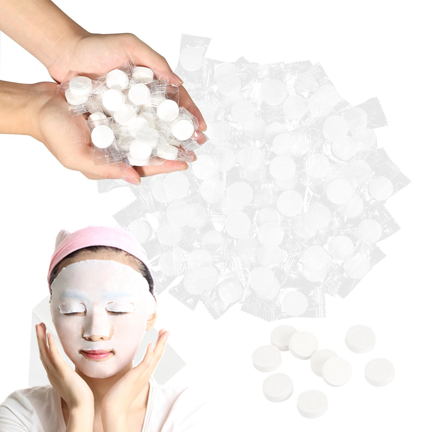

Candy Bag Package Dry Face Mask Compressed Facial Mask Coin Sheet Compressed Facial Mask Paper