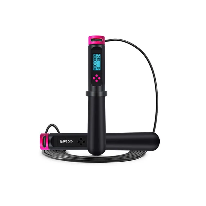 

Adjustable Electronic Digital Smart Skipping Rope heavy speed jump rope with counter, Pink, black, blue