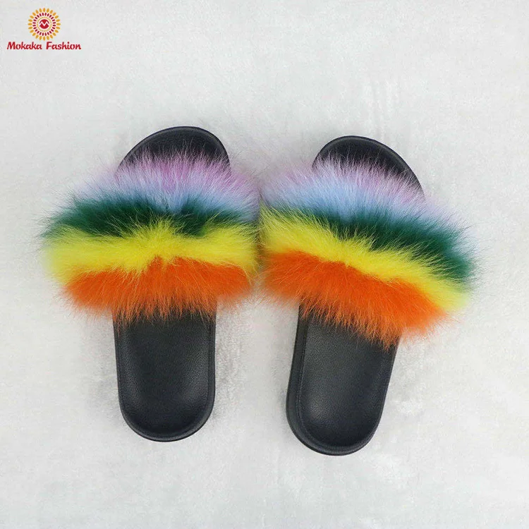 womens fur slippers
