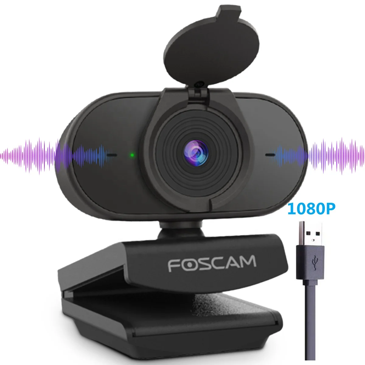 

Foscam full hd usb webcam 1080p/2K mini internet web camera price 2mp streaming camera web