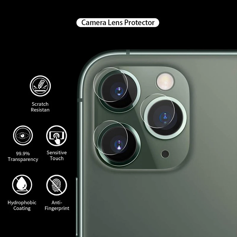 PET Flexible High Definition Anti-Scratch Mobile Phone Camera Lens Protector for iPhone 11 Pro and 11 Pro Max