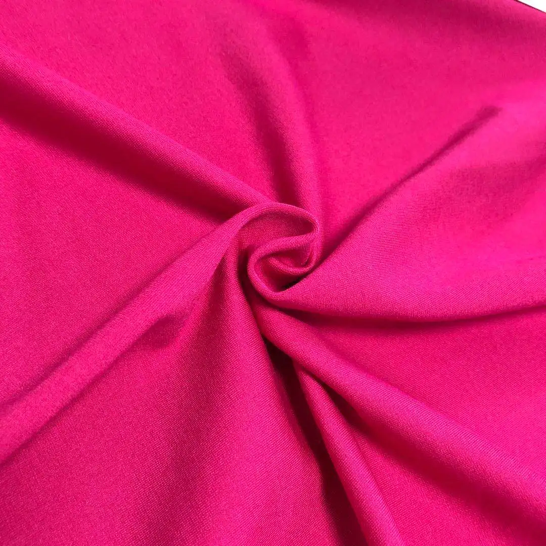 
high quality China plain dyed 50S Siro NR ponte de roma stretch knitted fabric for summer dress garment 