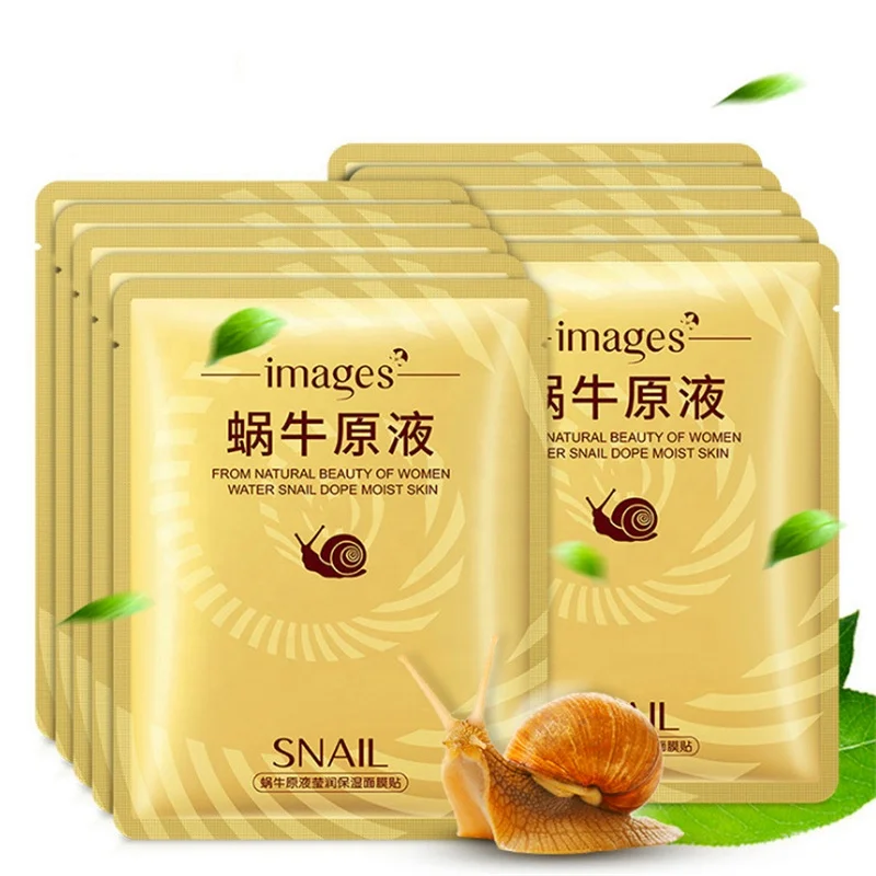 

Snail Solution Nourishing Moisturizing Mask Oil-Control Whitening Firming Skin Perfectly Fitting Facial Contours Private Label
