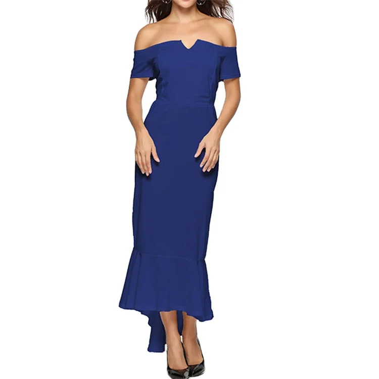 

high quality womens formal dresses evening party mermaid dress elegant ladies full clothing, As picture show