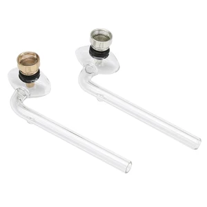 Image of EKJ Hot Selling Transparent High Quality Glass Tobacco Weed Smoking Water Pipe