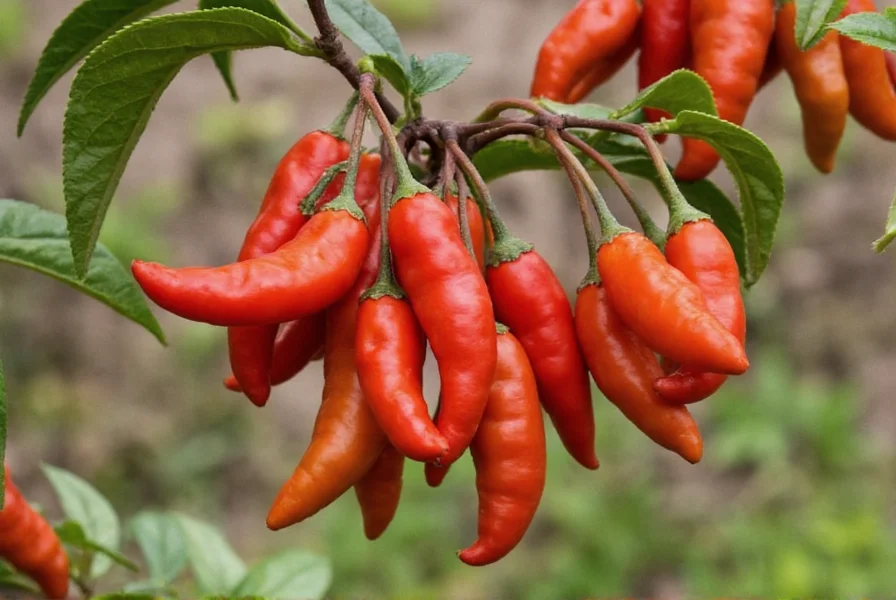 Side-by-side comparison of various chili peppers