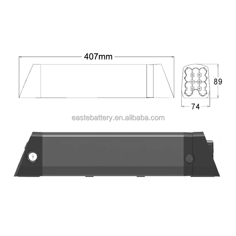 

thunder type battery pack 36v 10.4ah 11.6ah 13.6ah 36v Thunder Type Li-ion Battery pack thunder e bike battery