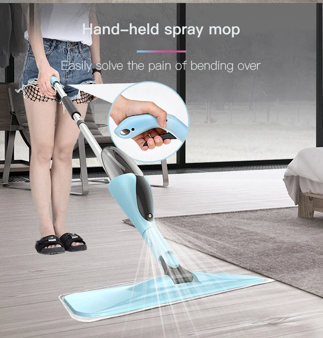 Micoe Spray Mop for Floor or Window Cleaning Flat Mop for Home Kitchen Hardwood Laminate Wood Ceramic Tiles Floor Cleaning