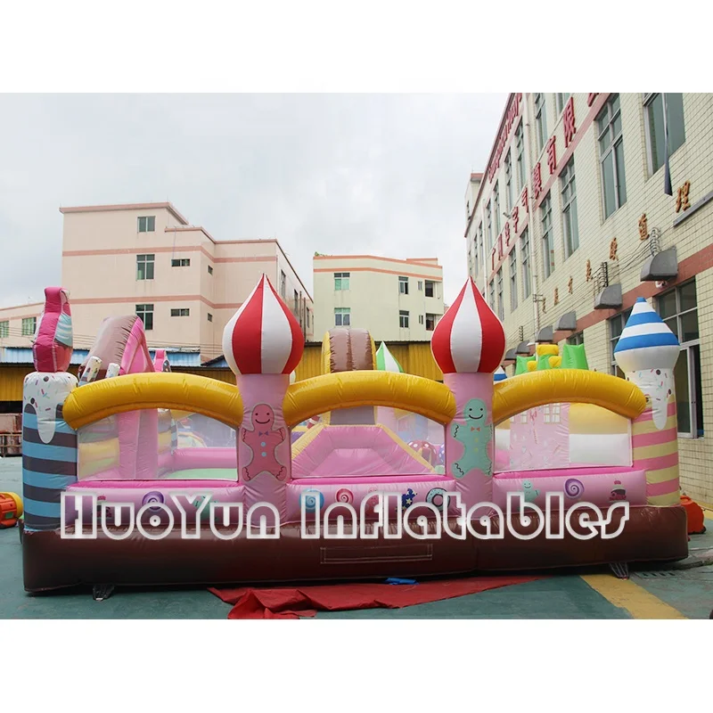 

Sweet Cake Style Inflatable Bounce House Bouncing Castle For Indoor Outdoor Amusement, Customized color