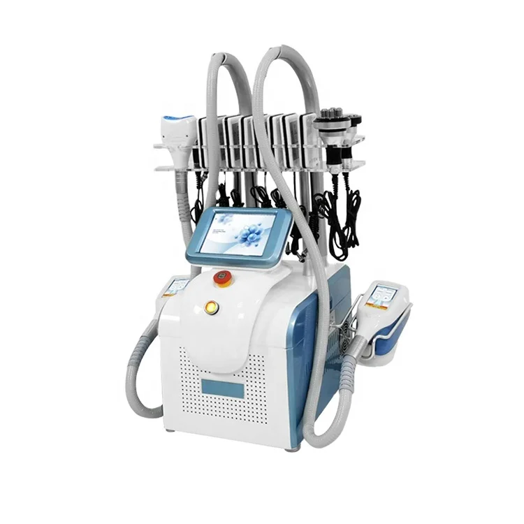 

angle surrounding cryolipolysis slimming machine CRYO+ 40K cavitation+Body RF+Face RF Cellulite removal Localized fat