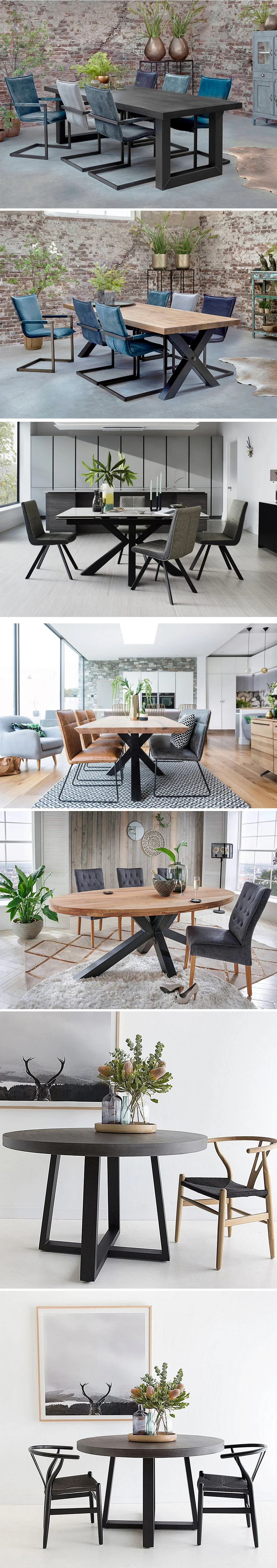 Metal Table Base Black Dinning Large Cross Frame Round Pedestal Coffee Industrial Cast Iron