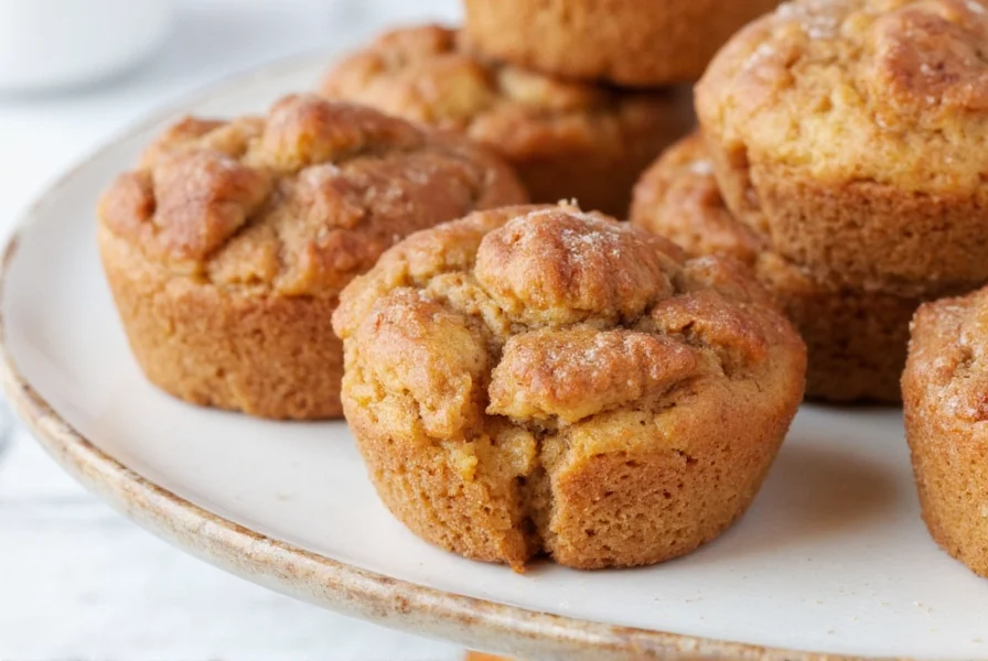 Step-by-step process of making cinnamon sugar french toast muffins showing bread cubes in muffin tin
