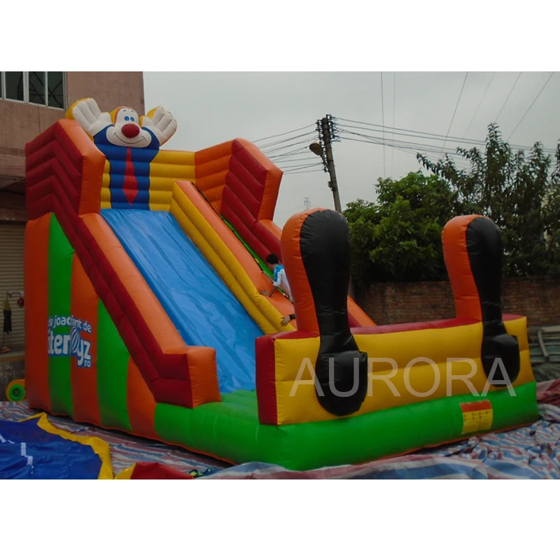 

Commercial jumper slide inflatable bounce slide Inflatable Clown Bouncy Castle Slide for kids, Customized