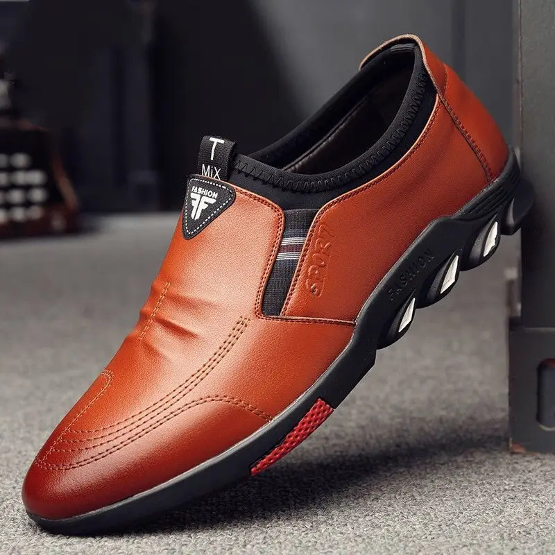 

Latest Design Hand Made Outdoor Fashion Men's Casual Pu Leather Shoes, 4 colors