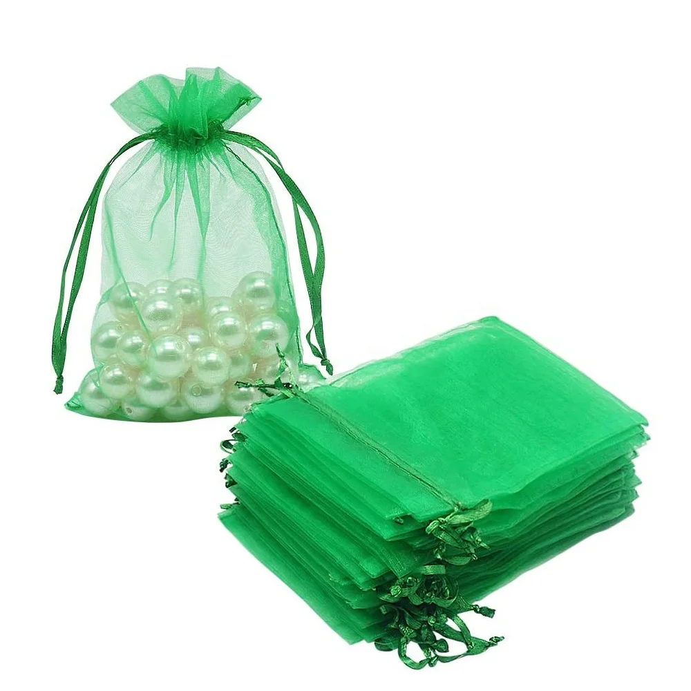 

Custom logo Organza Drawstring Jewelry Gift Dust Pouch Packaging Bags, Black, blue, green, grey, pink, white, yellow, etc