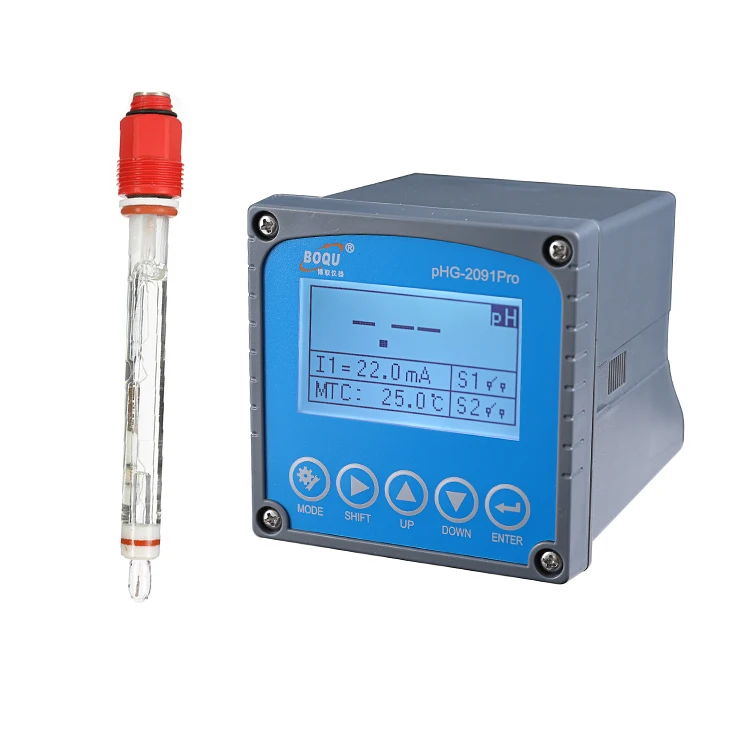 

24 Hours Automatic Monitoring pH Controller Meter pH Transmitter With Water pH Sensor for Aquaculture Wastewater Treatment