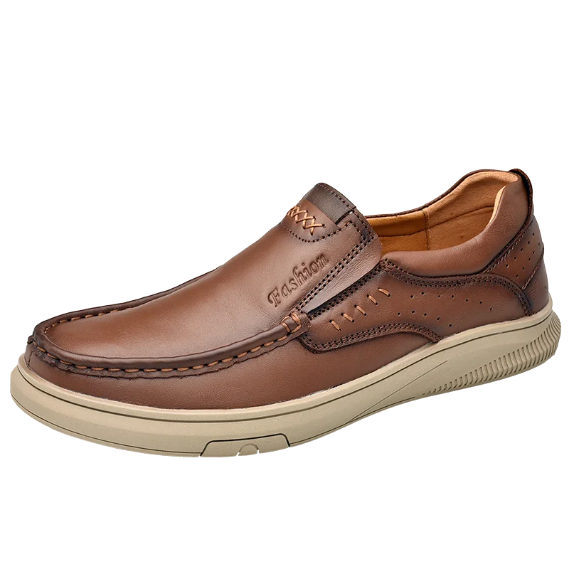 

genuine cowhide leather mature men dress shoes genuine leather shoes, Light brown,,brown,black