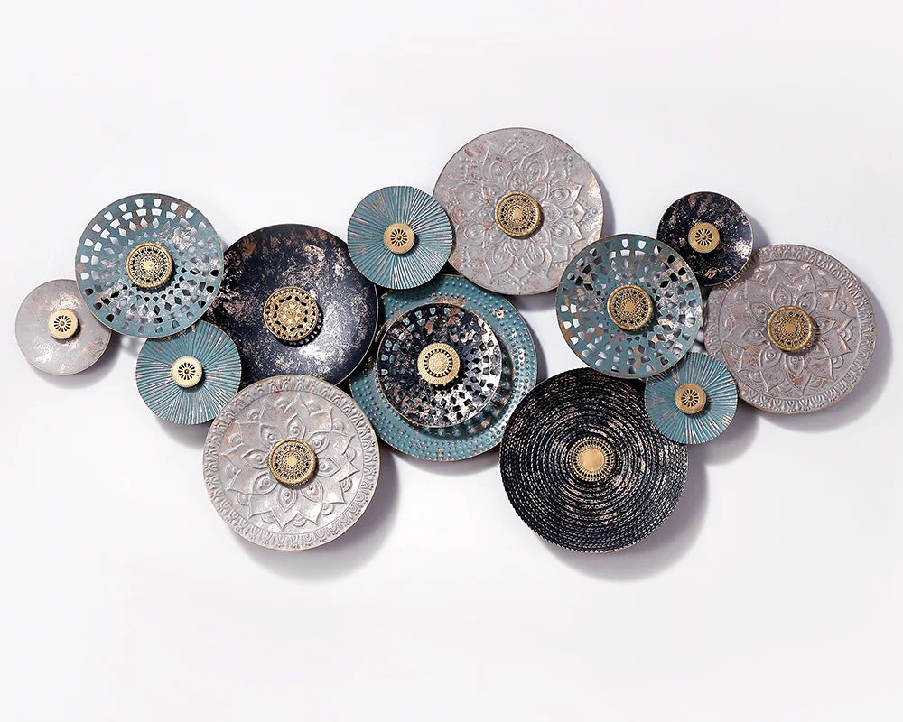 

Art metal round Wall decoration home decorations for living room, Picture shows