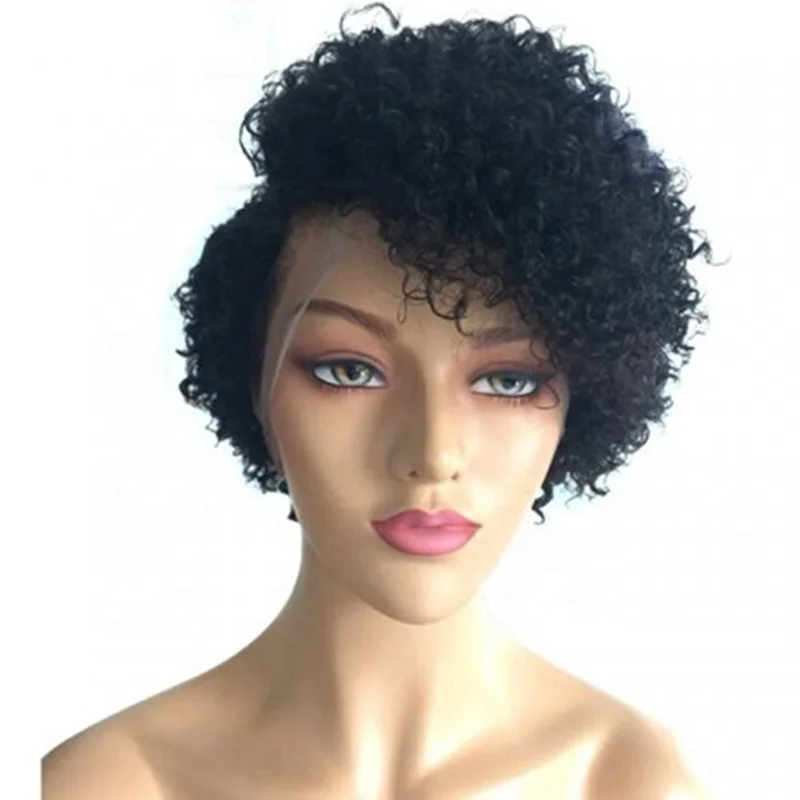 

Neflyon Qingdao factory short curly bob wigs human hair lace front curly pixie wigs human hair lace front pixie curly wigs
