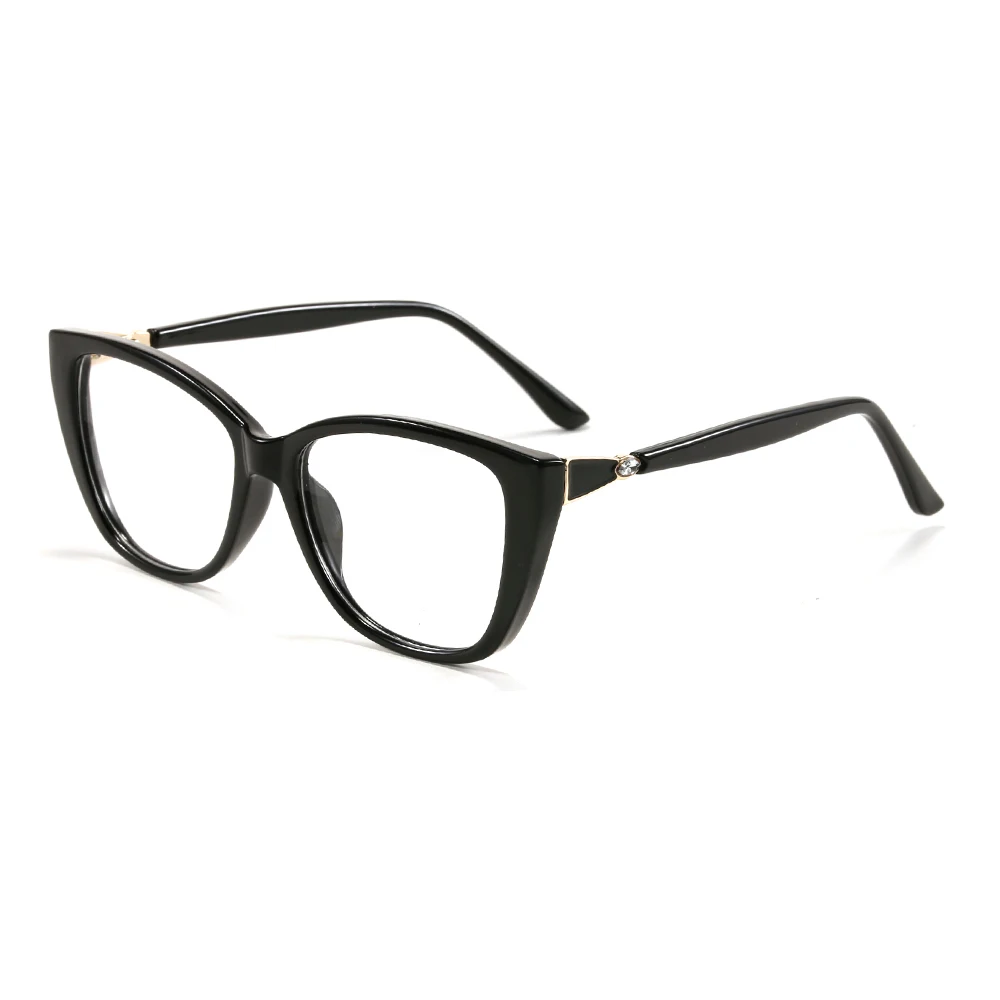 

Classic High Quality Small Size Cat Eye Optical TR90 Frame Metal Glasses For Women