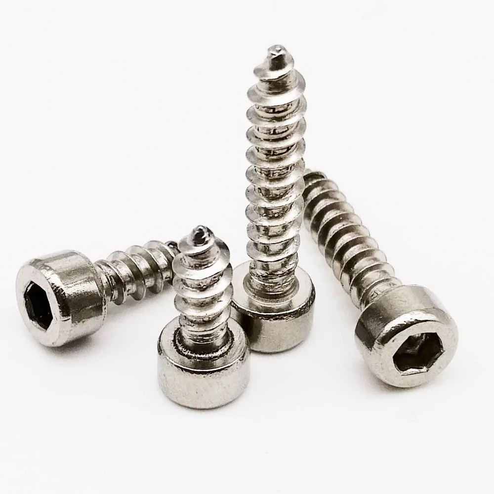 Nickel Plated Steel Allen Hex Socket Cap Head Self Tapping Wood Screws Buy Socket Head Wood 5309