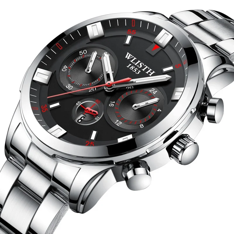 

en gros personnalisable quartz man watch marque logo sport luxury de luxe montre homme, Black ,white,blue,brown