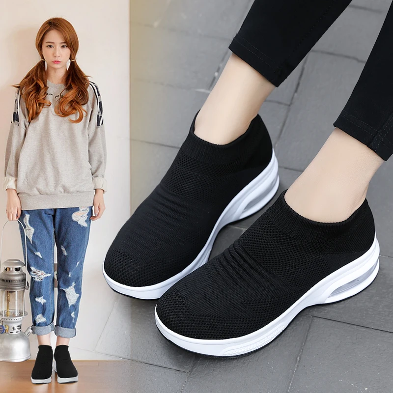 

Fashionable Woven With The Latest Knitting Technology Lightweight And Breathable The Sole Adopts Air Cushioning Shoes