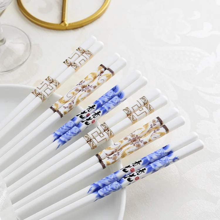

custom print logo ceramic chopsticks, Customized colors acceptable