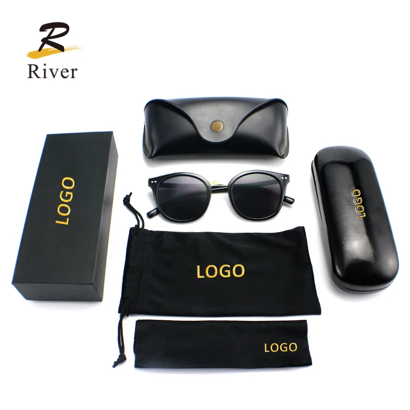 

2020 new arrivals fashion promotional polarized sunglasses with case, 5 colors