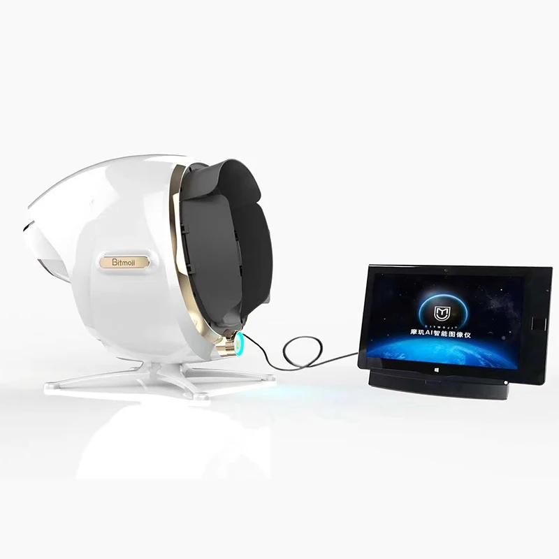 

Women new arrivals 2021 3d facial skin analyzer esthetic machines beauty equipment, White / black