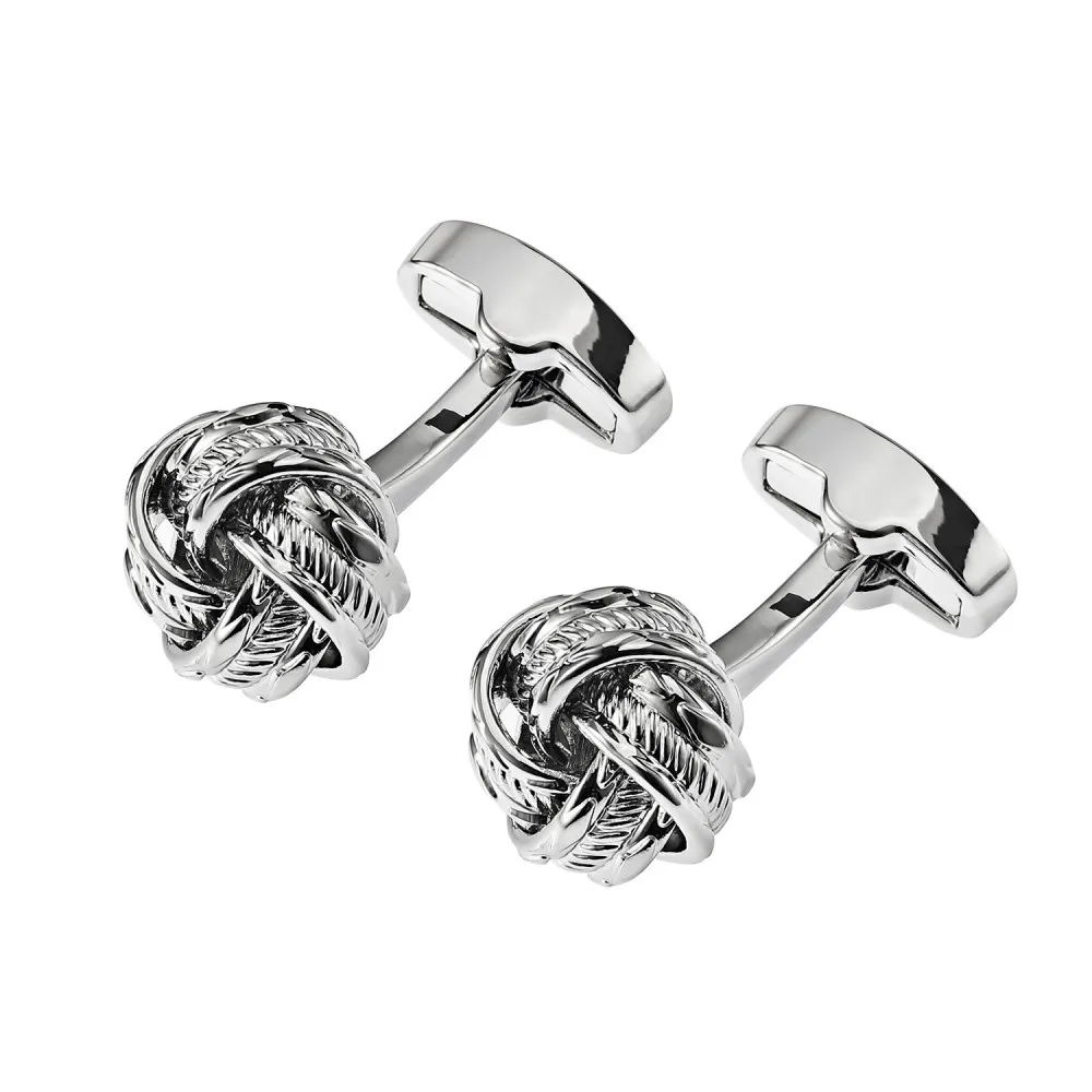 

Cufflinks Factory Best Novelty Knot Cufflinks Silver Color Men's Jewelry Classic Cuff link Wholesale For Shirt, Silver/gold/black gun