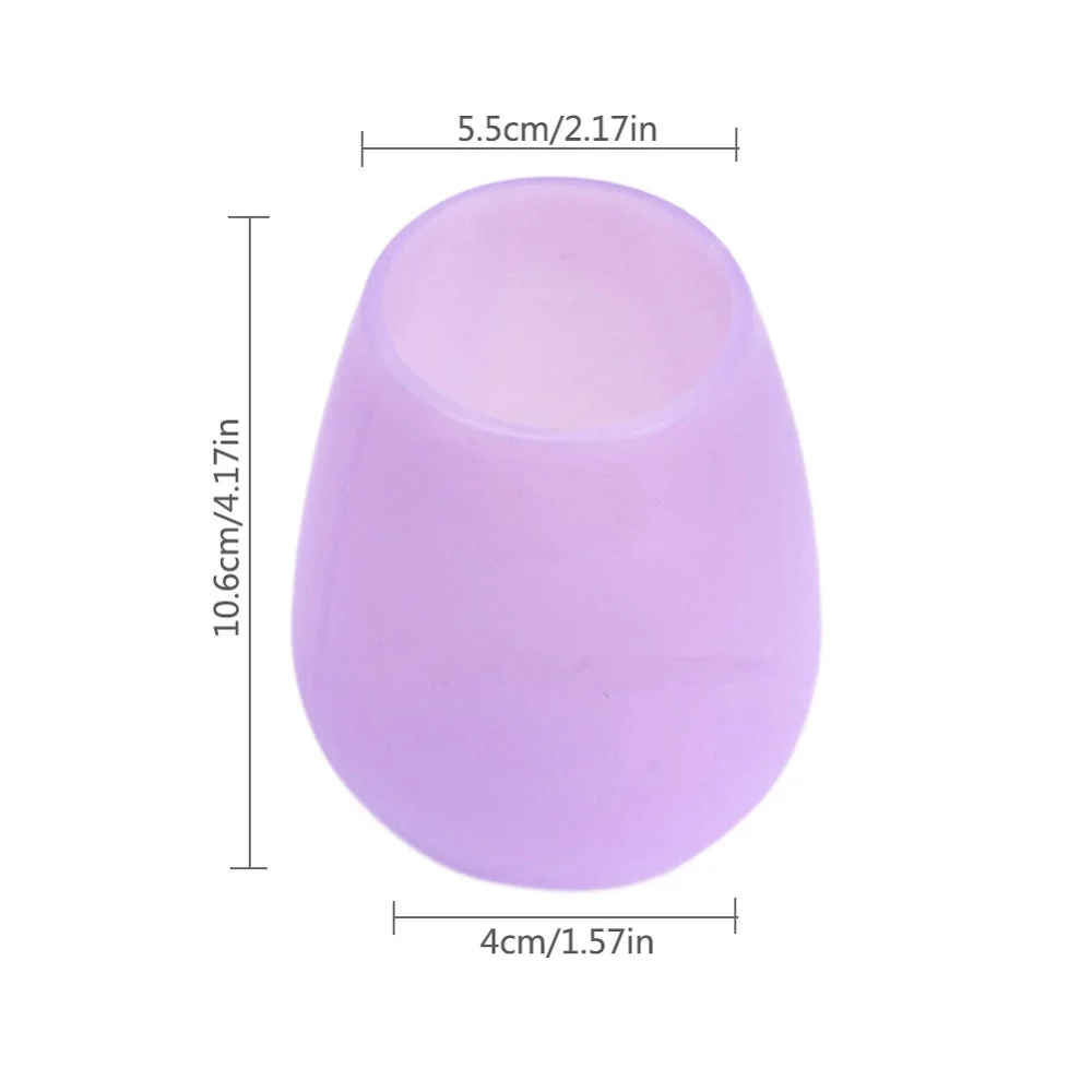 

Silicone Red Wine Glass Portable Beer Drinking Cup For Travel Picnic Camping Water Beer Tee Drinkware Supplies, Blue, white, green, yellow, purple, pink