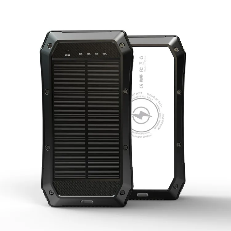

High quality ES980S capacity charger light powerbank outdoor travel mobile solar power bank 20000mah
