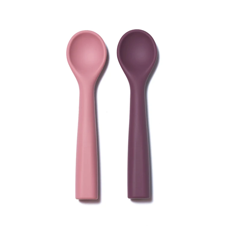 

Soft baby feeding spoon BPA free silicone baby training spoon pro, Optional