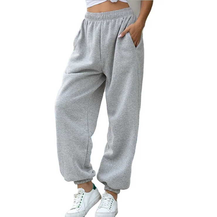 

Womens jogger pants 2021 new arrivals black loose polyester workout sport track pants, Picture