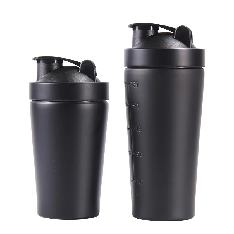 

Metal Custom Logo Single Wall Hot And Cold Sipper Stainless Steel Blender Protein Shaker bottle