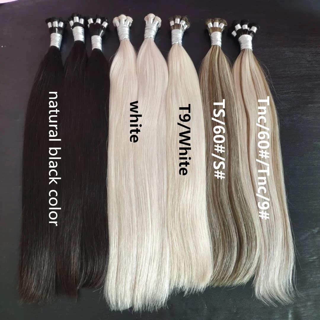 

New arrivals hair extension super double drawn virgin european remy human hair hand tied weft