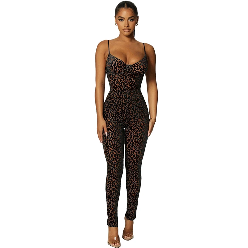 

Ladies fashion printing sexy bodycon rompers womens jumpsuit club wear