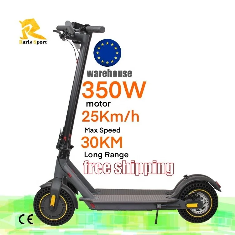 

China supplier EU warehouse 10inch big wheel 350W motor 25km / h max speed e bike max scotter electric scooter adult rent