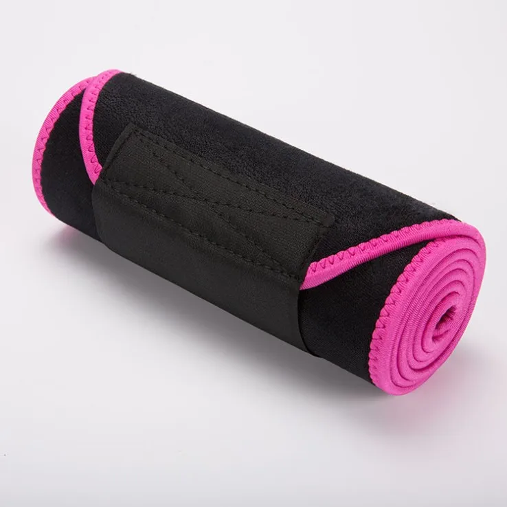 

amazon hot sale adjustable neoprene waist sweat trimmer slimming belt, Black