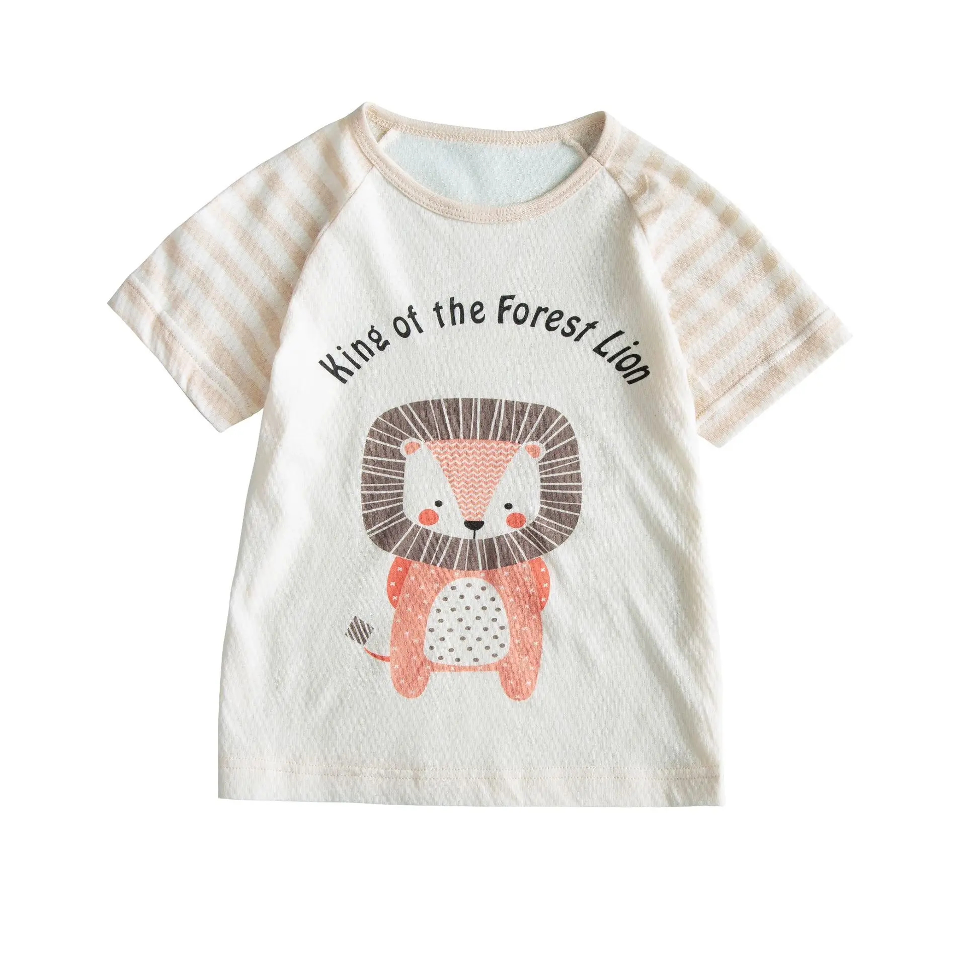 

New baby children's short-sleeved color cotton t-shirt summer bottoming shirt