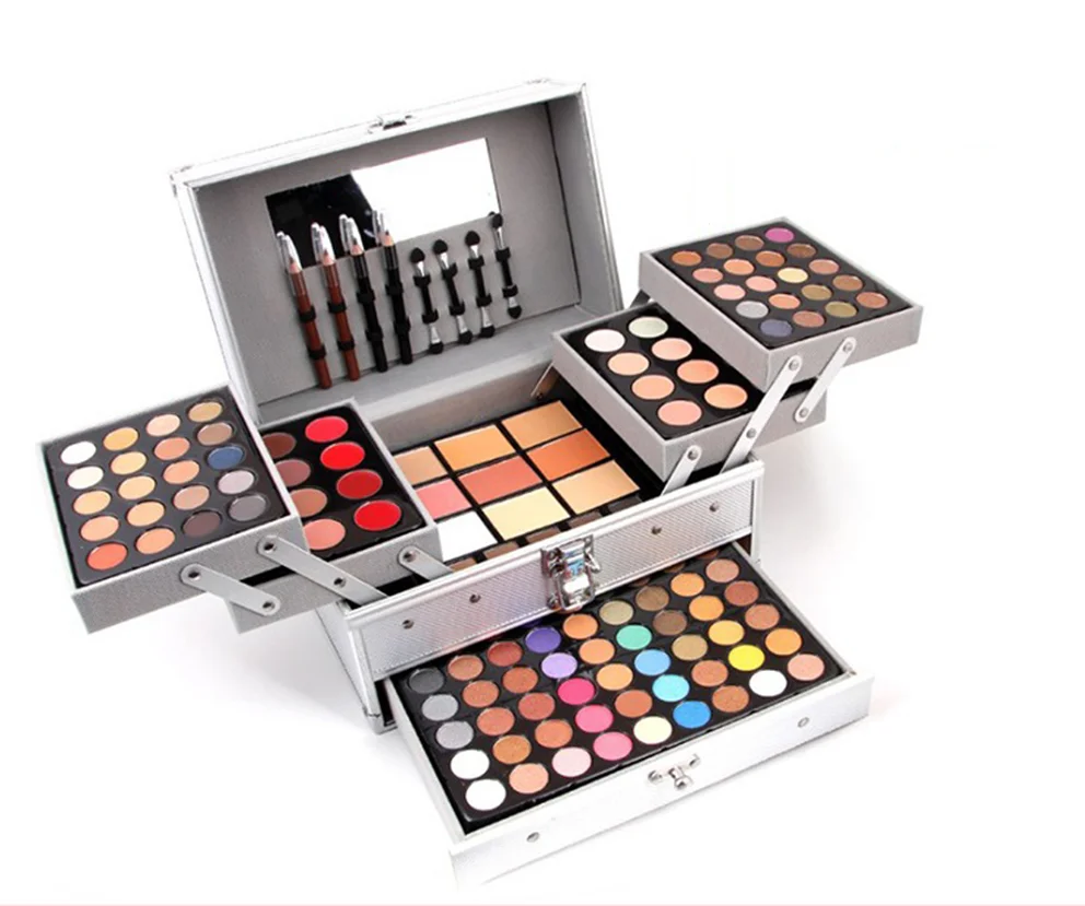 

132 Full Color Eyeshadow Palette Fashion Women Cosmetic Case Full Pro Makeup Palette Concealer Blusher, Customized