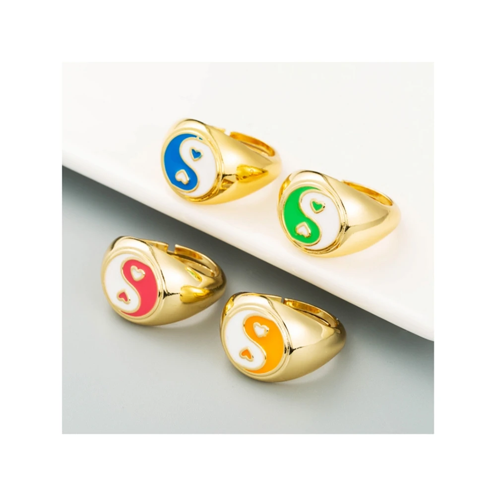 

Factory Supply Attractive Price Bagua Noodles Designer Trendy Finger Ring, As shown