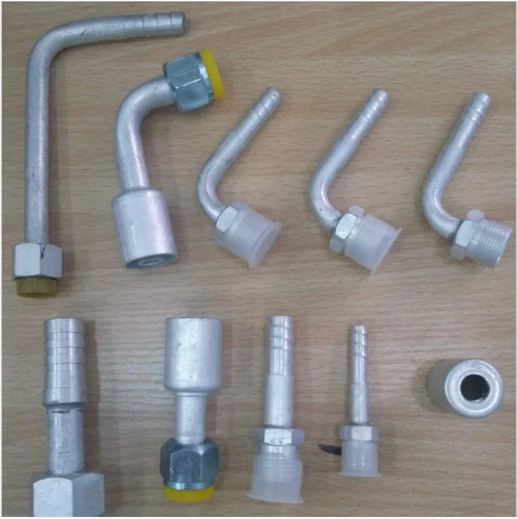 Straight 45 90 Degree Female Male Aluminium Car Hydraulic Ac Hose