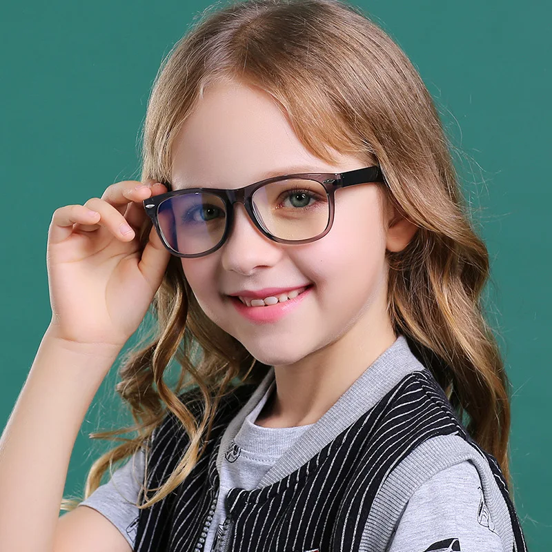 flexible cute silicone kids bluelight filter cut computer gaming anti blue light blocking glasses optical eyeglasses frames 2020, Multi color