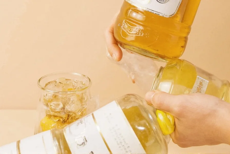 Ginger root and ginger ale bottle showing comparison of natural ginger versus commercial ginger ale